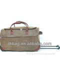 Durable Angola leather trolley leather travel bag